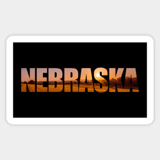 Nebraska's fields of gold Sticker